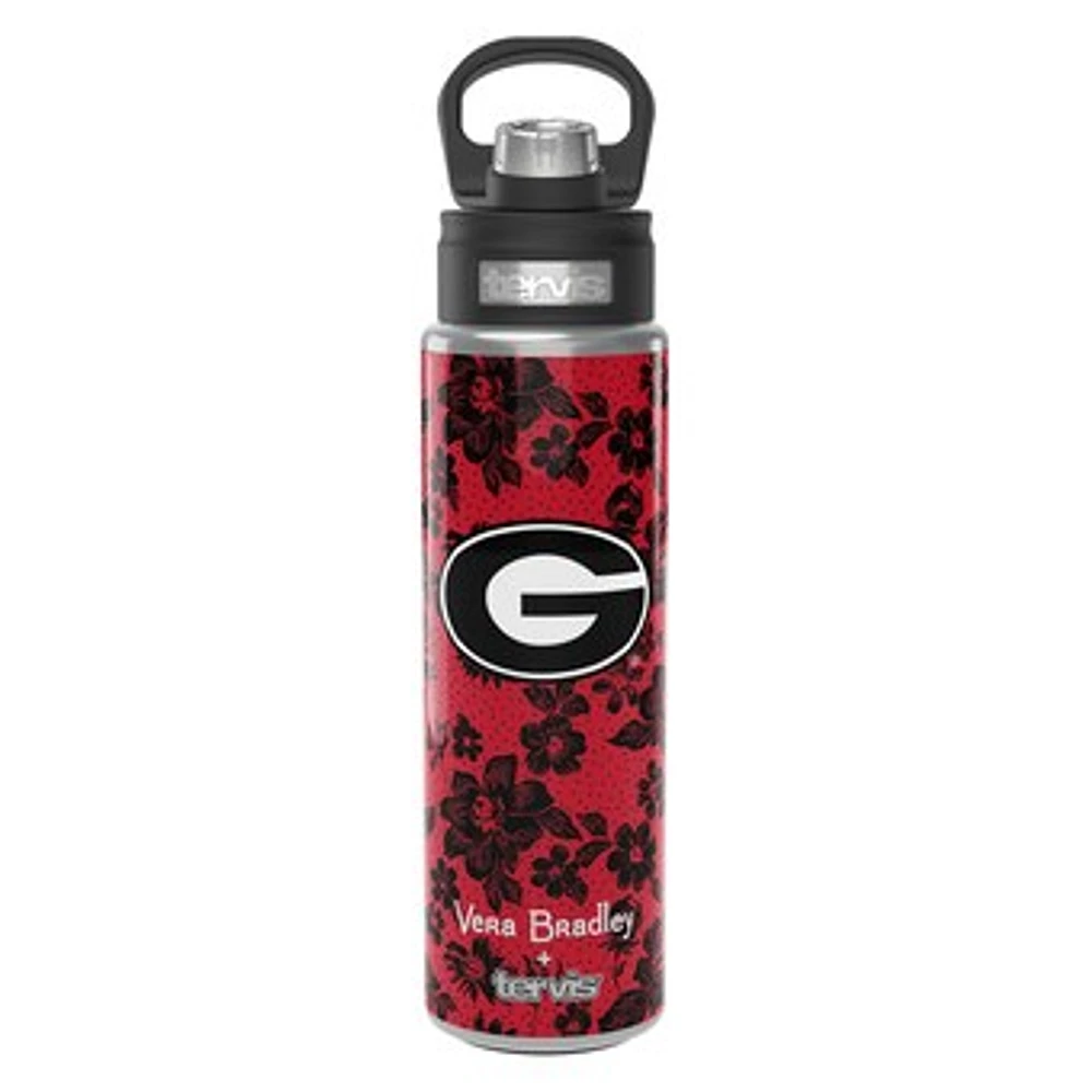 Vera Bradley x Tervis Georgia Bulldogs 24oz. Wide Mouth Bottle with Deluxe Lid