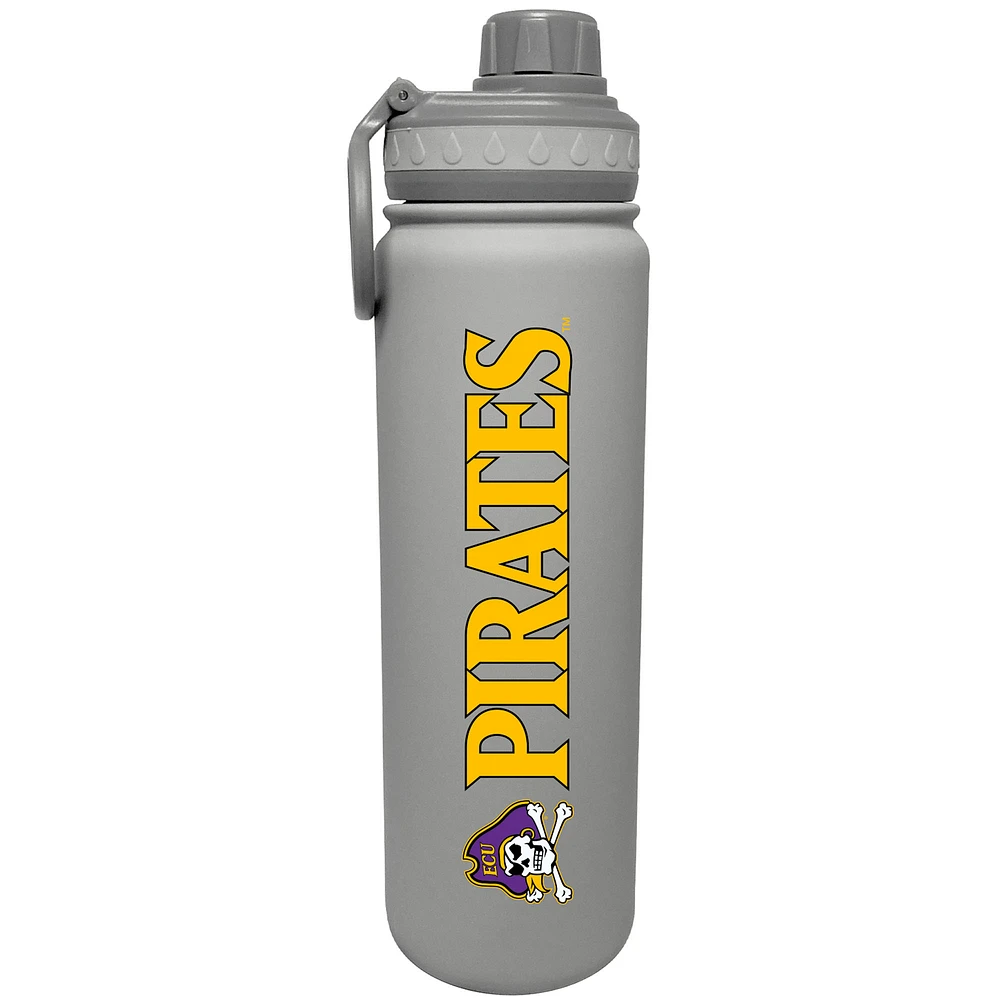 Gray ECU Pirates 24oz. Stainless Sport Bottle