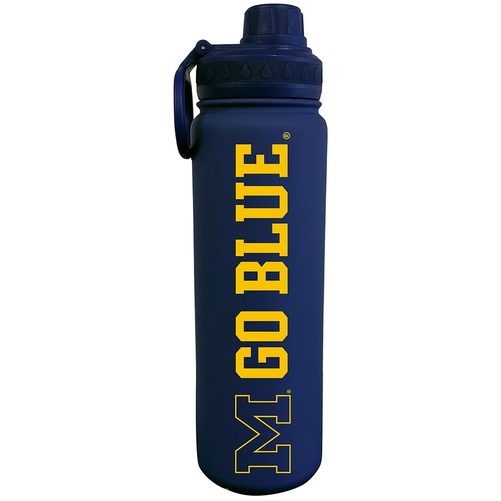 Navy Michigan Wolverines 24oz. Stainless Sport Bottle