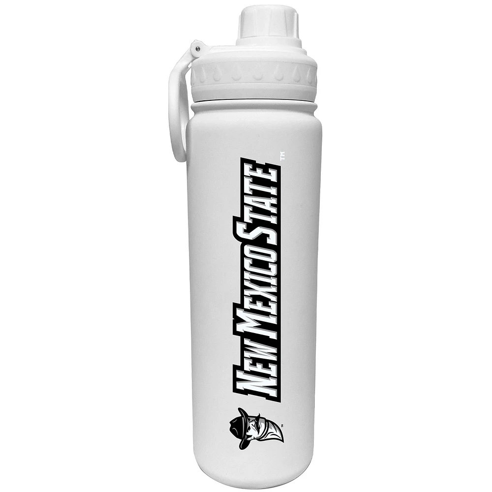 White New Mexico State Aggies 24oz. Stainless Sport Bottle