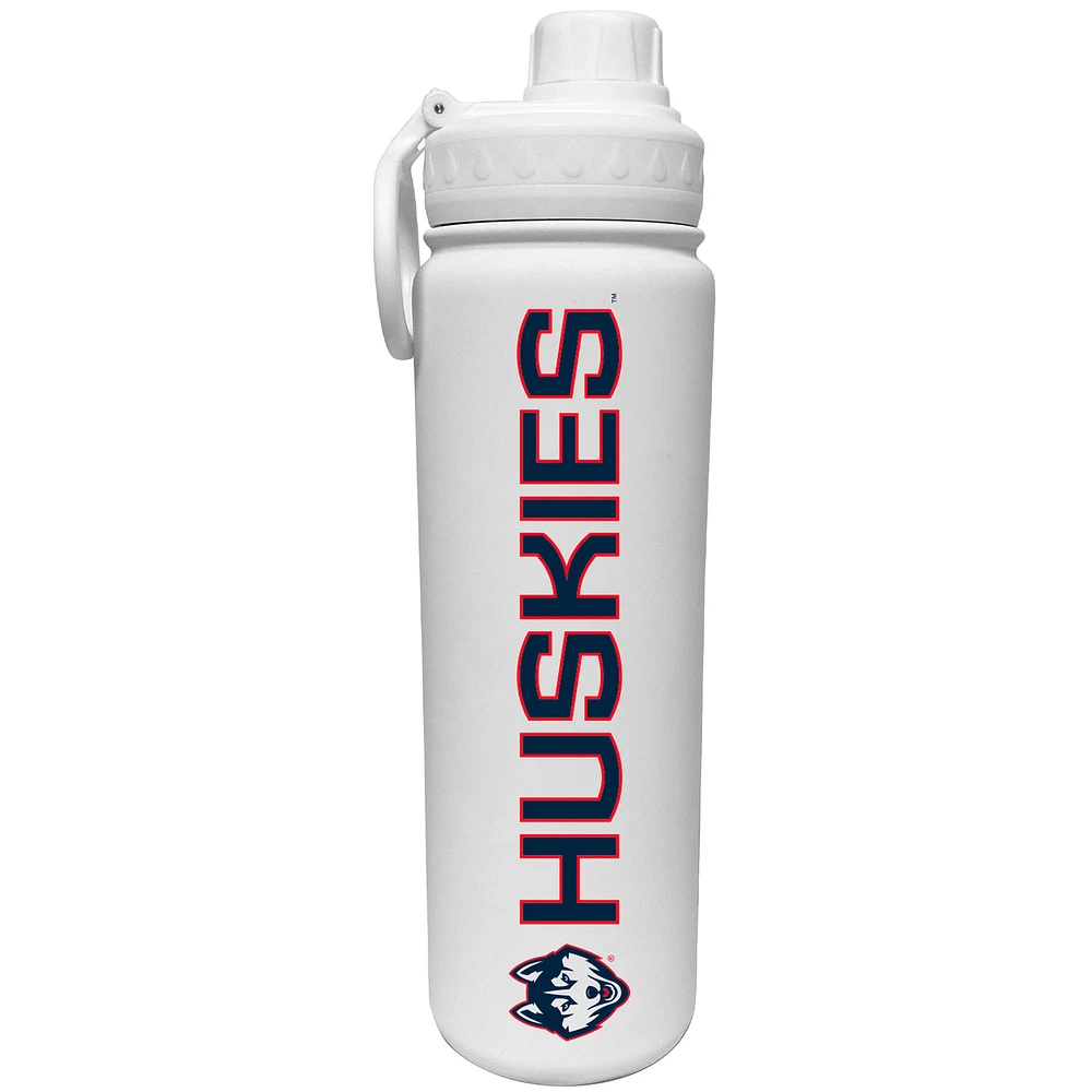 White UConn Huskies 24oz. Stainless Sport Bottle