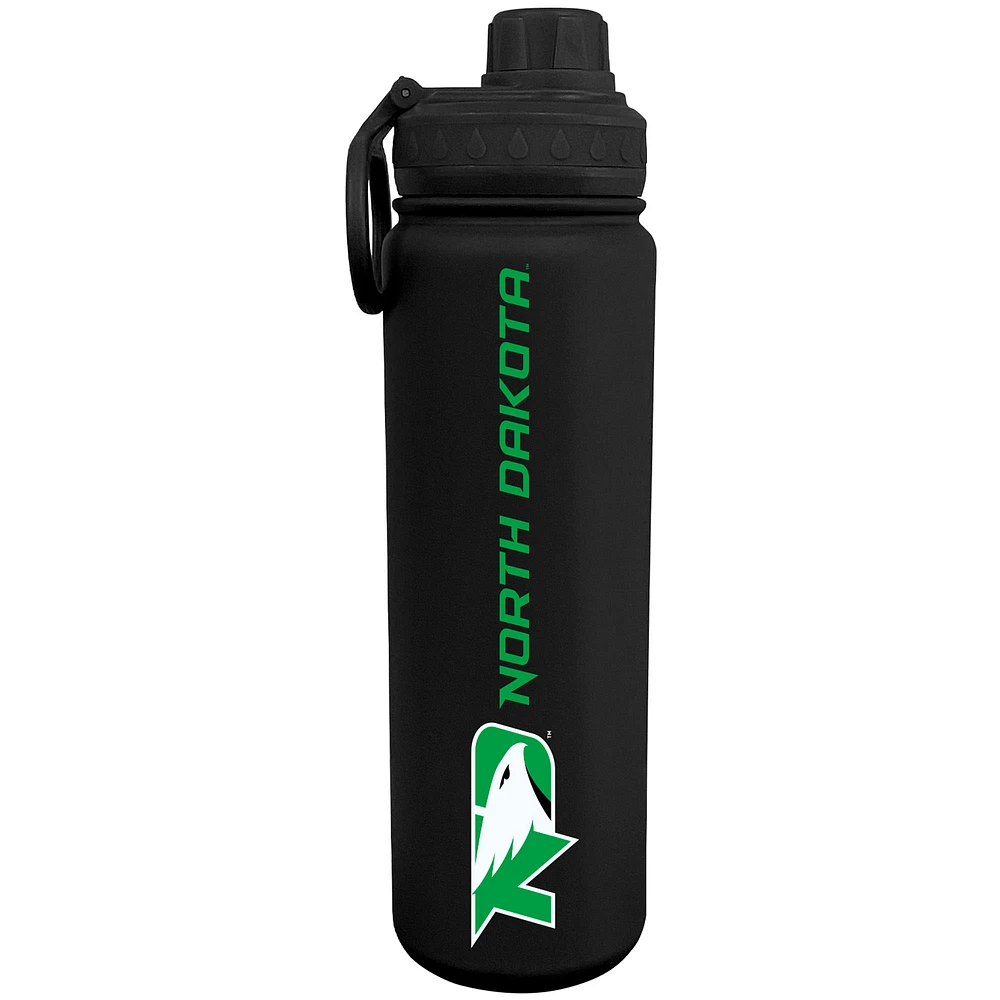 Black North Dakota 24oz. Stainless Sport Bottle