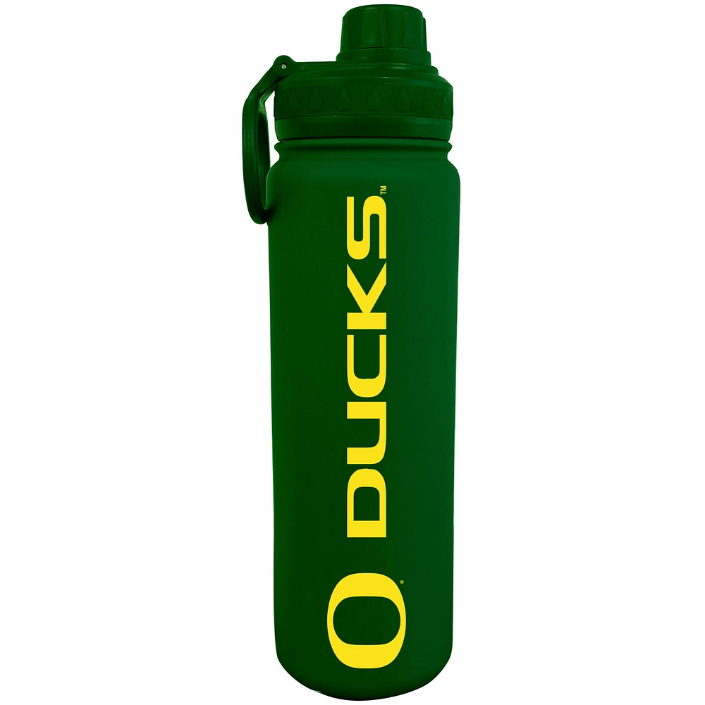 Green Oregon Ducks 24oz. Logo Stainless Sport Bottle