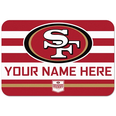 WinCraft San Francisco 49ers Season Ticket Member Exclusive 20'' x 30'' Personalized Floor Mat