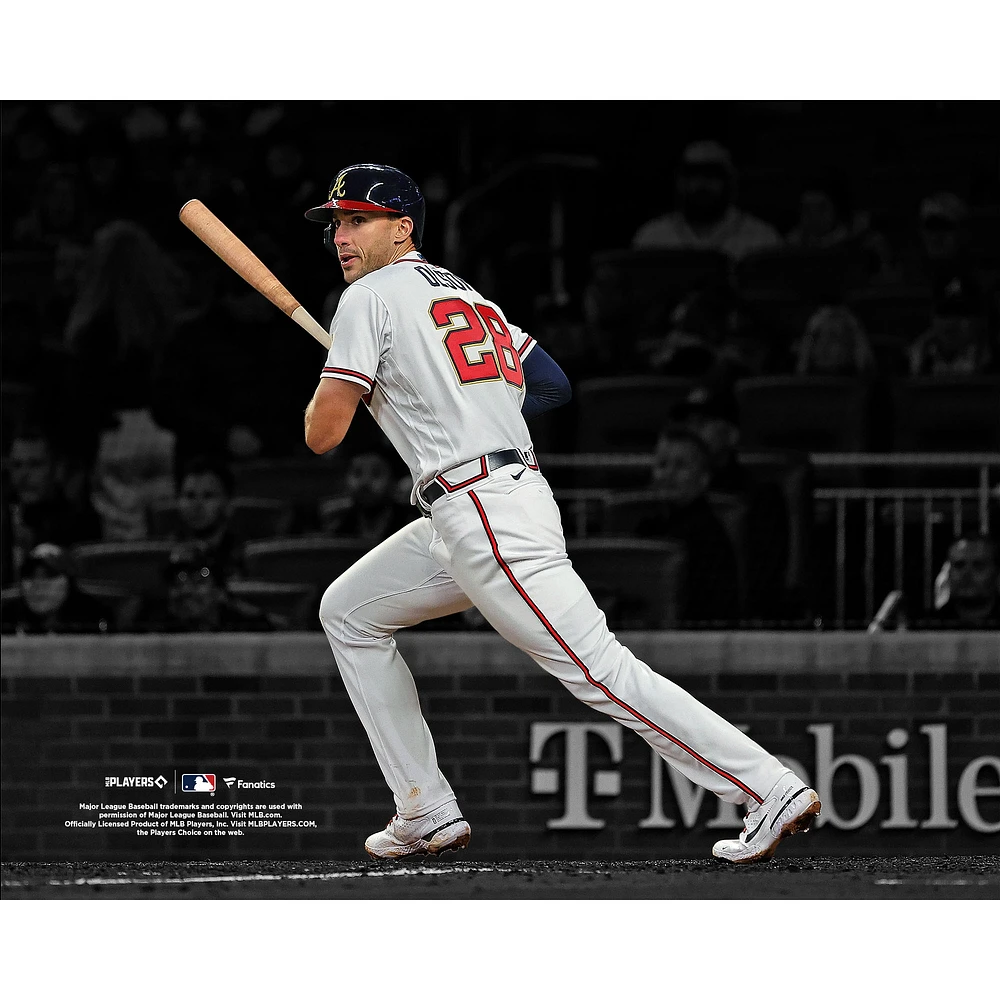 Matt Olson Atlanta Braves Unsigned Spotlight Hits a Double Photograph