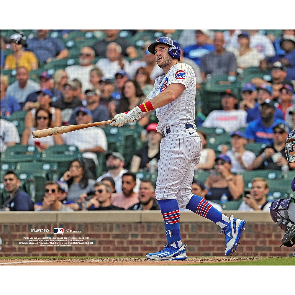 Patrick Wisdom Chicago Cubs Unsigned Hits a Three Run Home Photograph