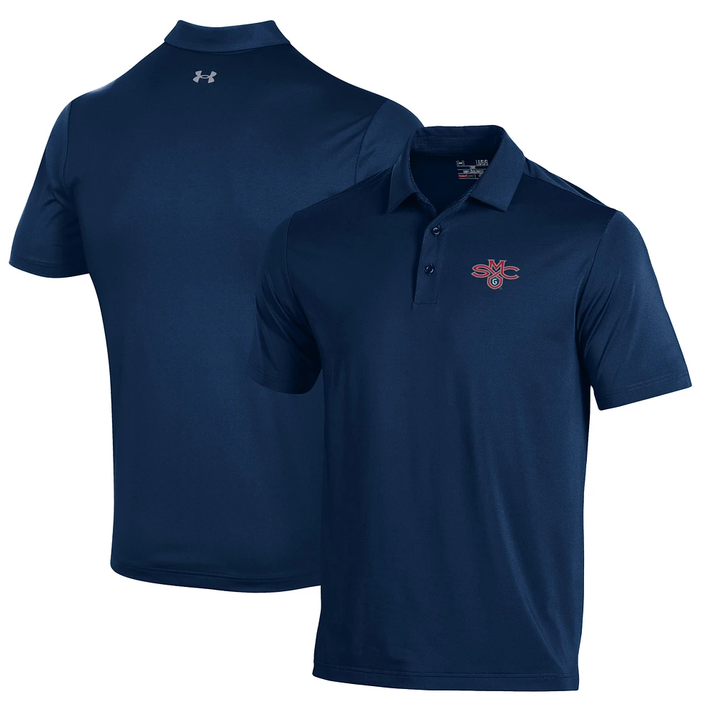 Men's Under Armour Navy Saint Mary's Gaels Performance Polo
