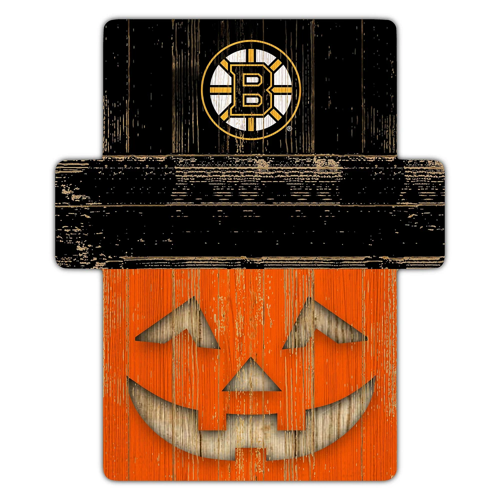 Boston Bruins 12" x 12" Jack-O-Lantern Display