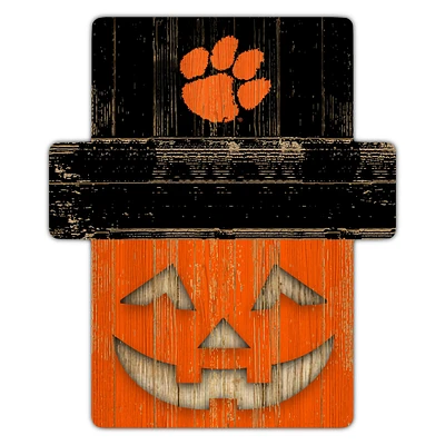 Clemson Tigers 12" x 12" Jack-O-Lantern Display
