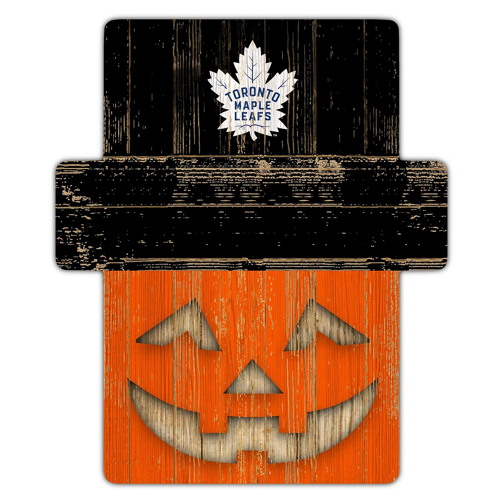 Toronto Maple Leafs 12" x 12" Jack-O-Lantern Display
