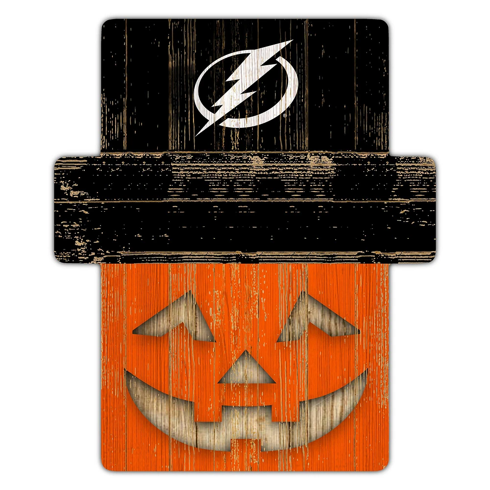 Tampa Bay Lightning 12" x 12" Jack-O-Lantern Display