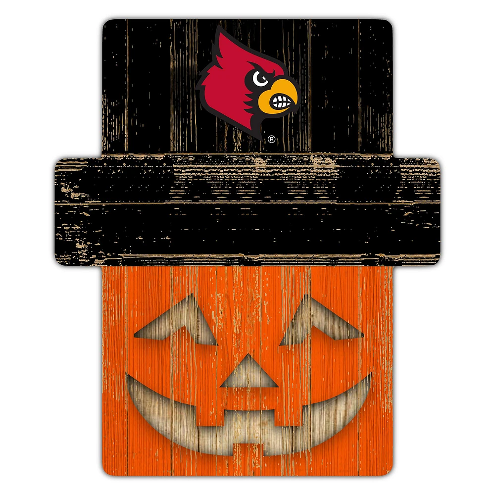 Louisville Cardinals 12" x 12" Jack-O-Lantern Display