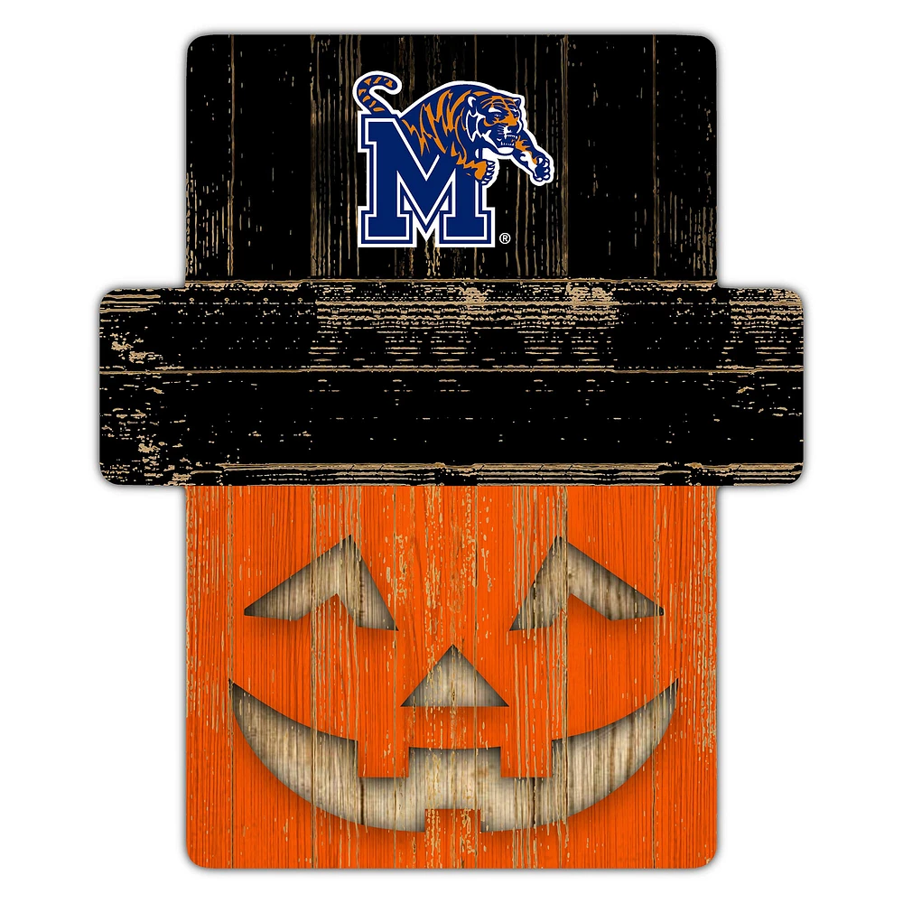Memphis Tigers 12" x 12" Jack-O-Lantern Display