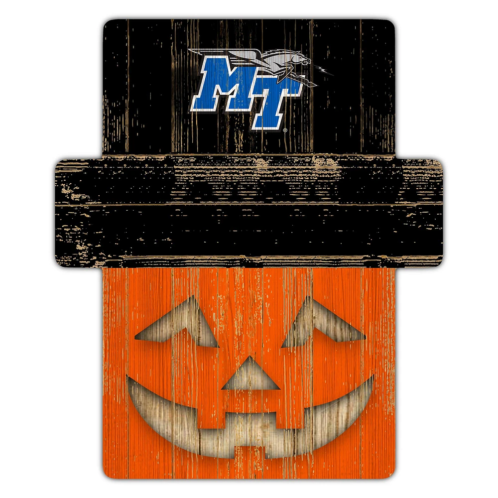 MTSU Blue Raiders 12" x 12" Jack-O-Lantern Display