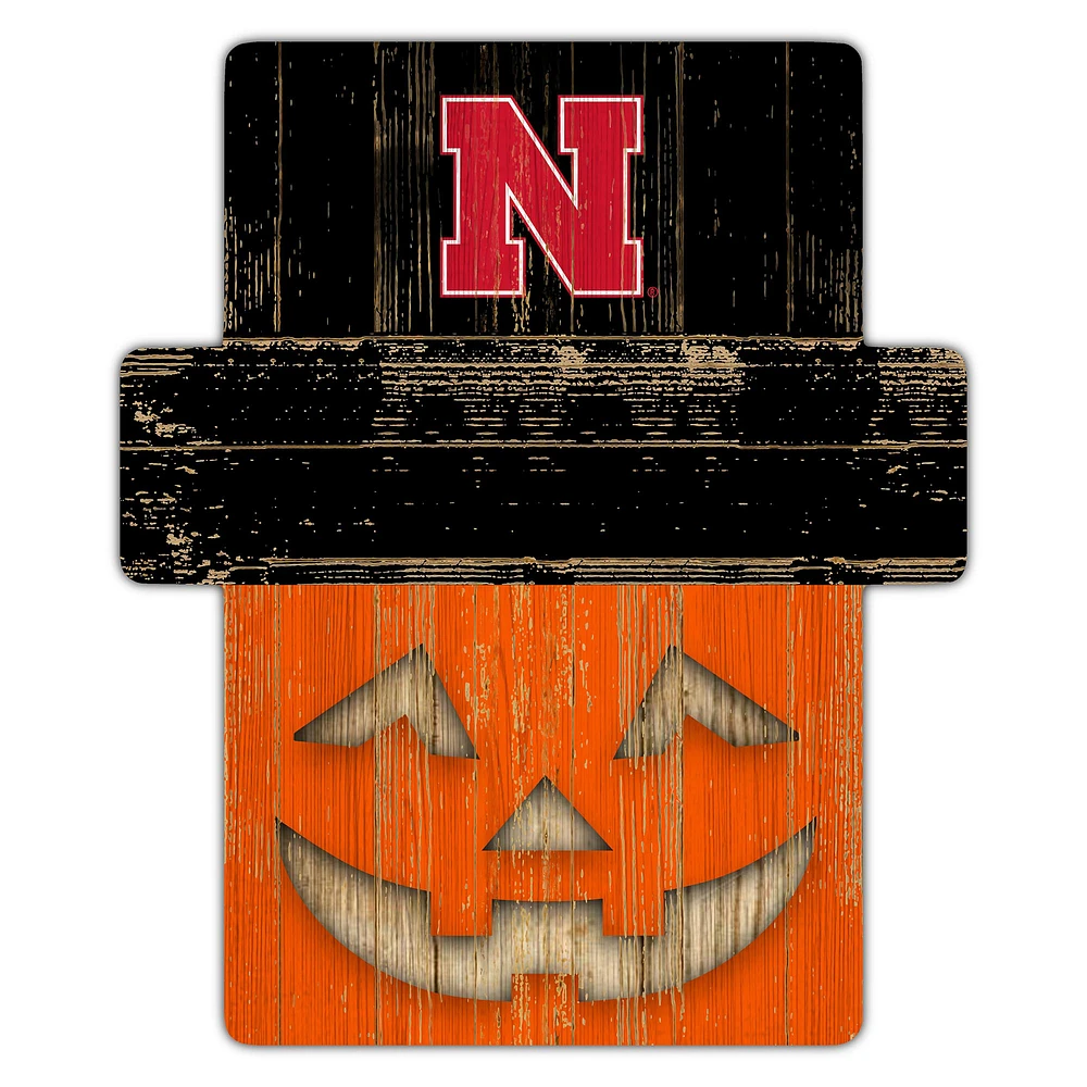 Nebraska Huskers 12" x 12" Jack-O-Lantern Display