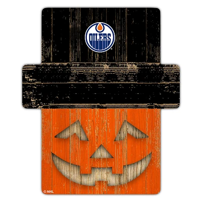 Edmonton Oilers 12" x 12" Jack-O-Lantern Display