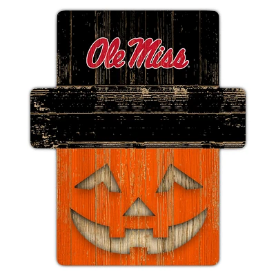 Ole Miss Rebels 12" x 12" Jack-O-Lantern Display