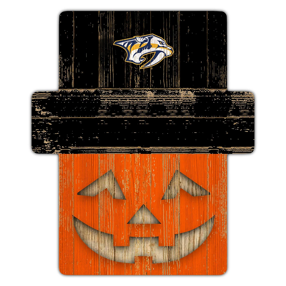 Nashville Predators 12" x 12" Jack-O-Lantern Display