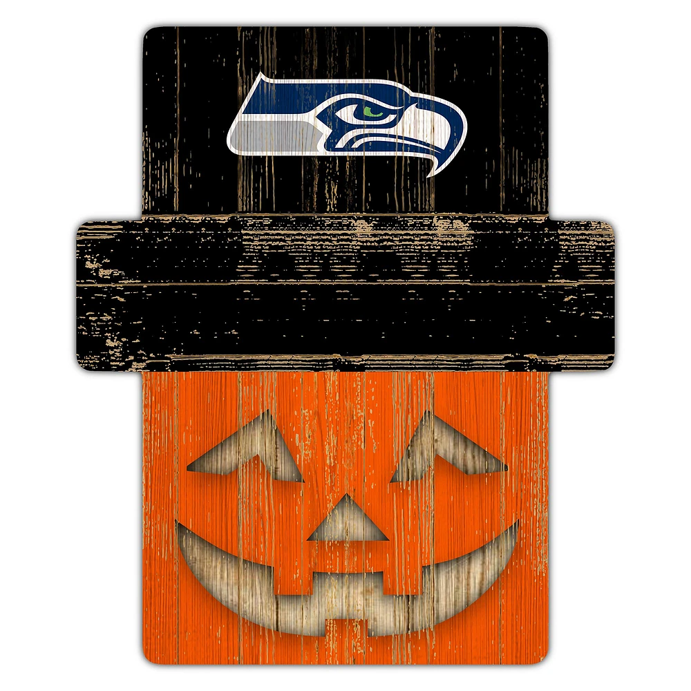 Seattle Seahawks 12" x 12" Jack-O-Lantern Display