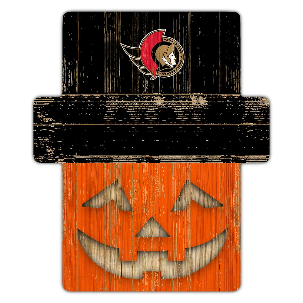 Ottawa Senators 12" x 12" Jack-O-Lantern Display