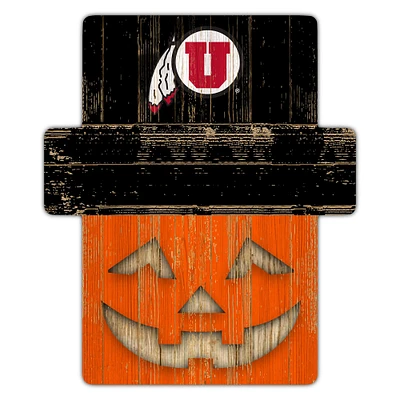 Utah Utes 12" x 12" Jack-O-Lantern Display