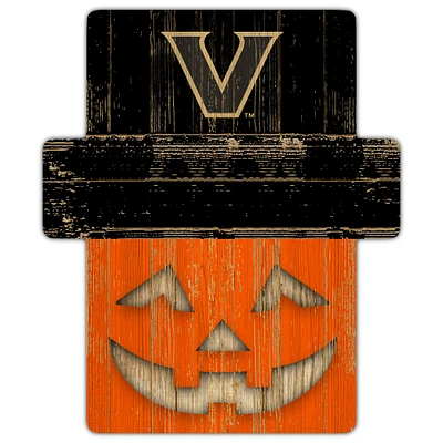 Vanderbilt Commodores 12" x 12" Jack-O-Lantern Display