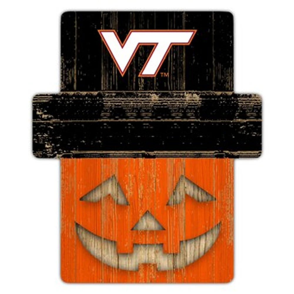 Virginia Tech Hokies 12" x 12" Jack-O-Lantern Display
