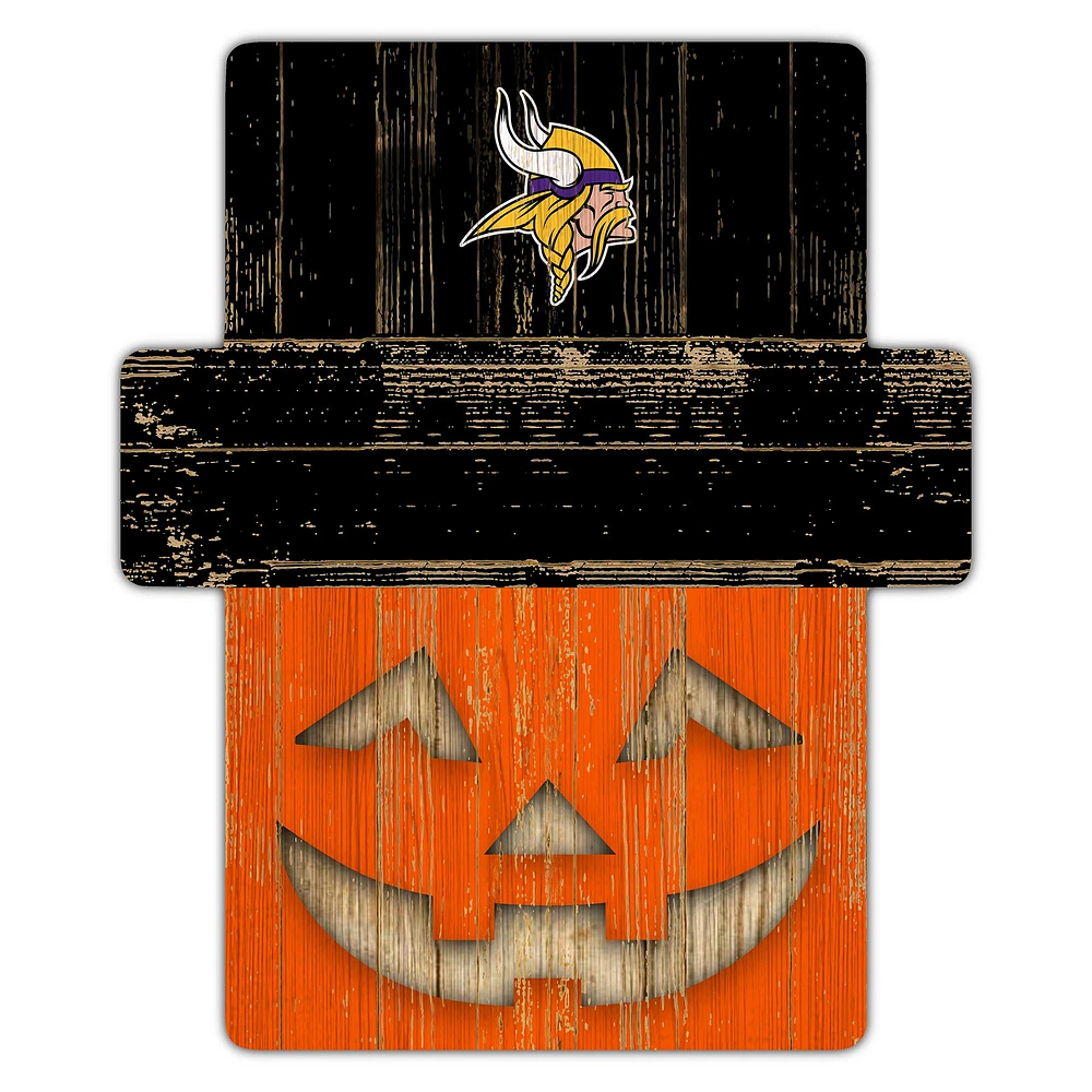 Minnesota Vikings 12" x 12" Jack-O-Lantern Display