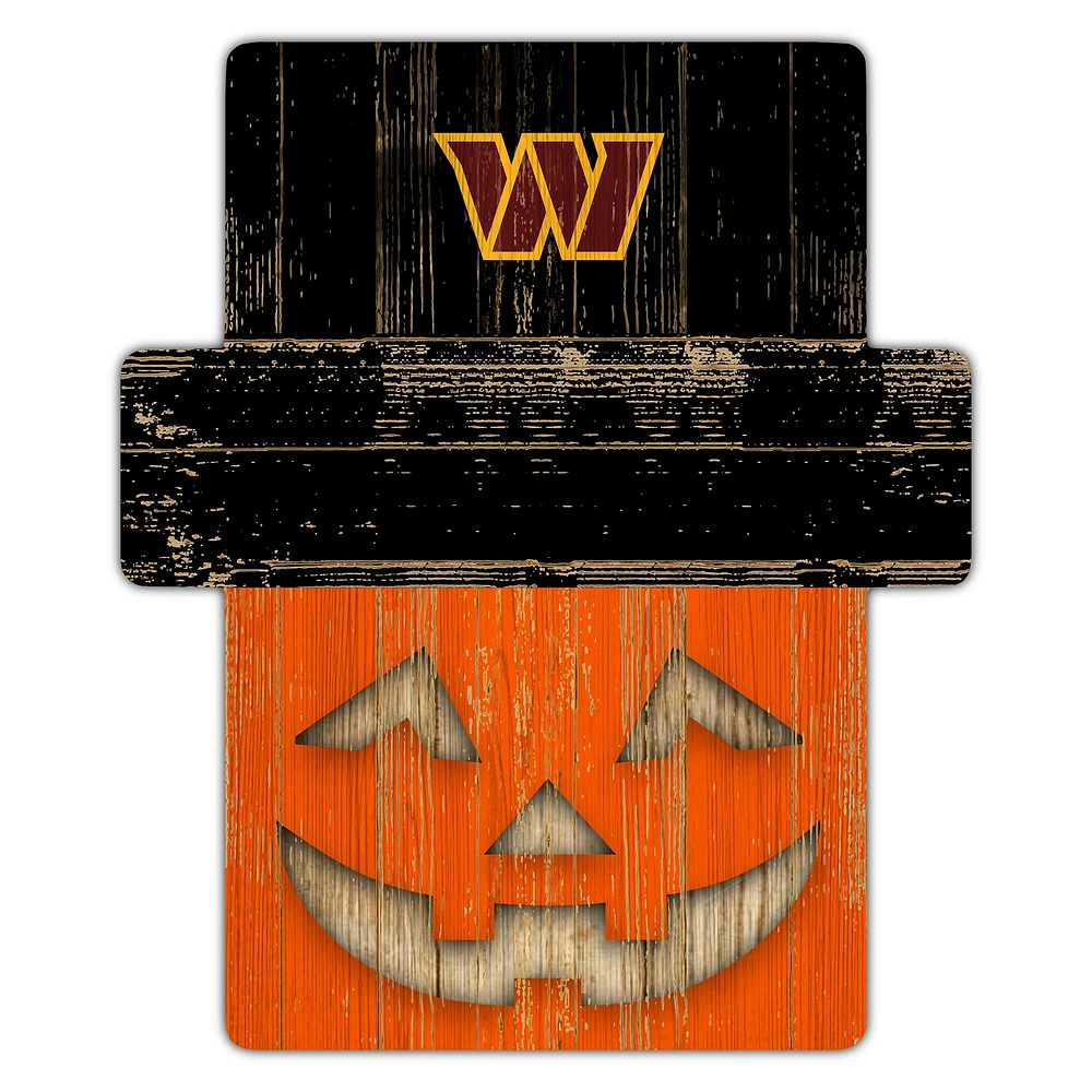 Washington Commanders 12" x 12" Jack-O-Lantern Display