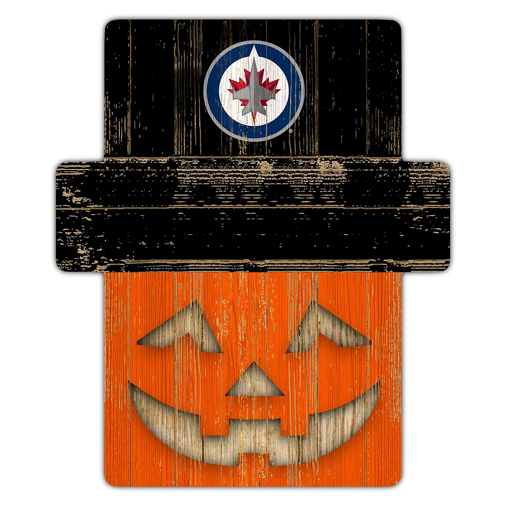 Winnipeg Jets 12" x 12" Jack-O-Lantern Display