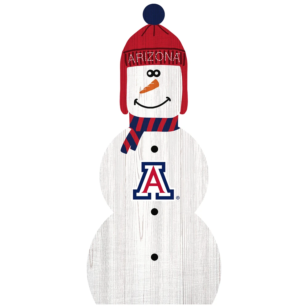 Arizona Wildcats 31'' Snowman Leaner