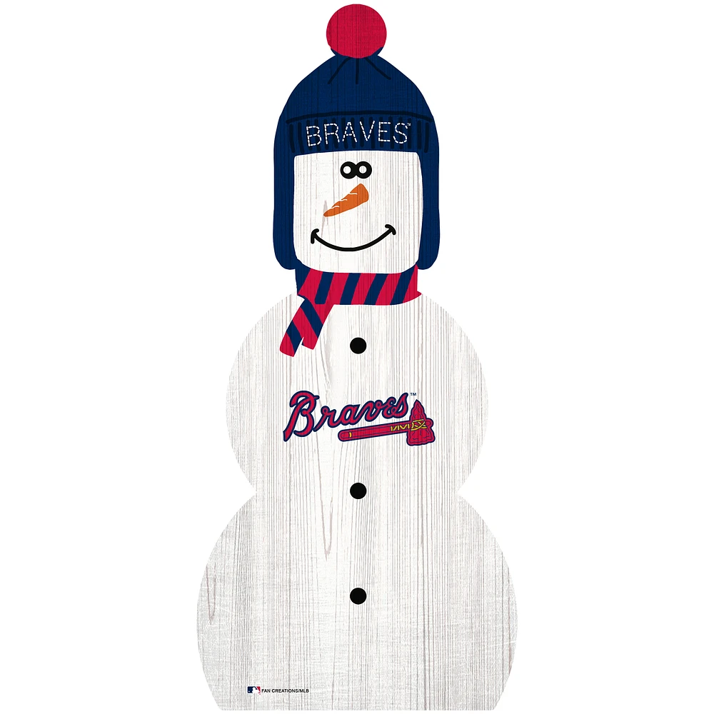 Atlanta Braves 31'' Snowman Leaner