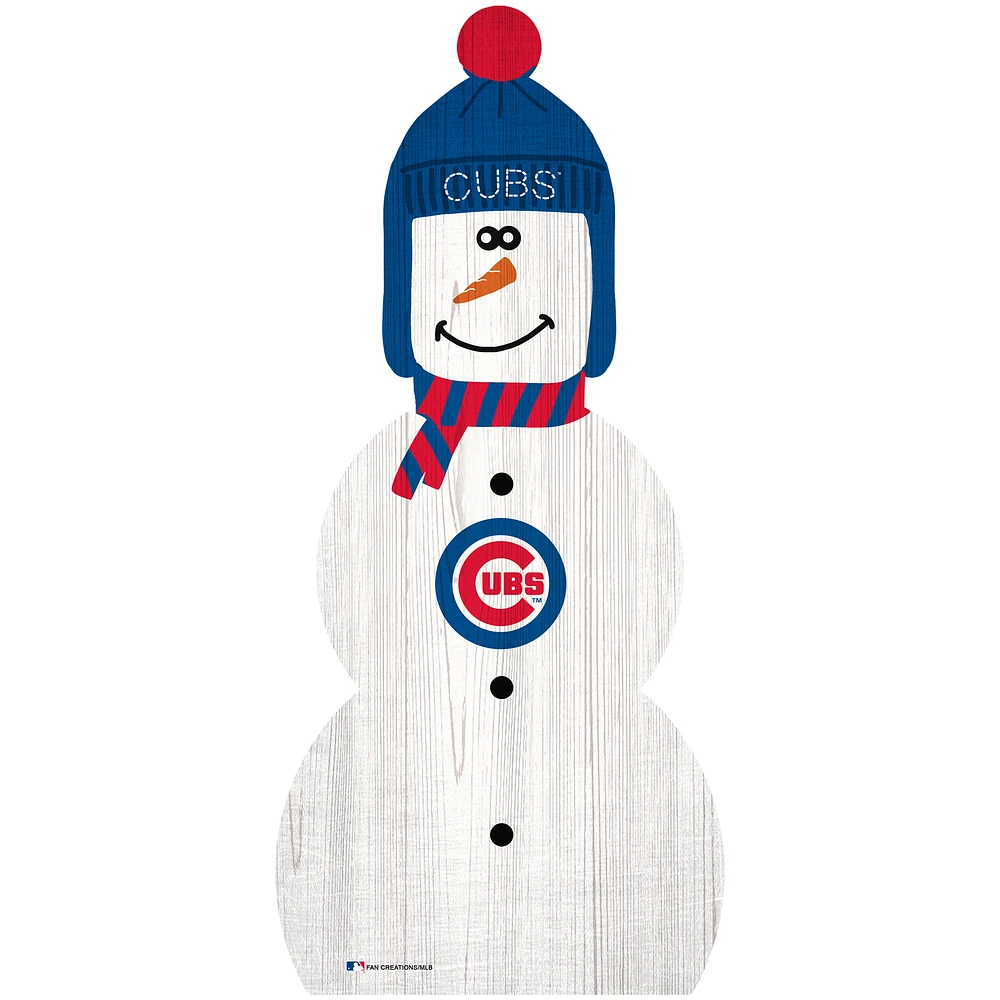 Chicago Cubs 31'' Snowman Leaner