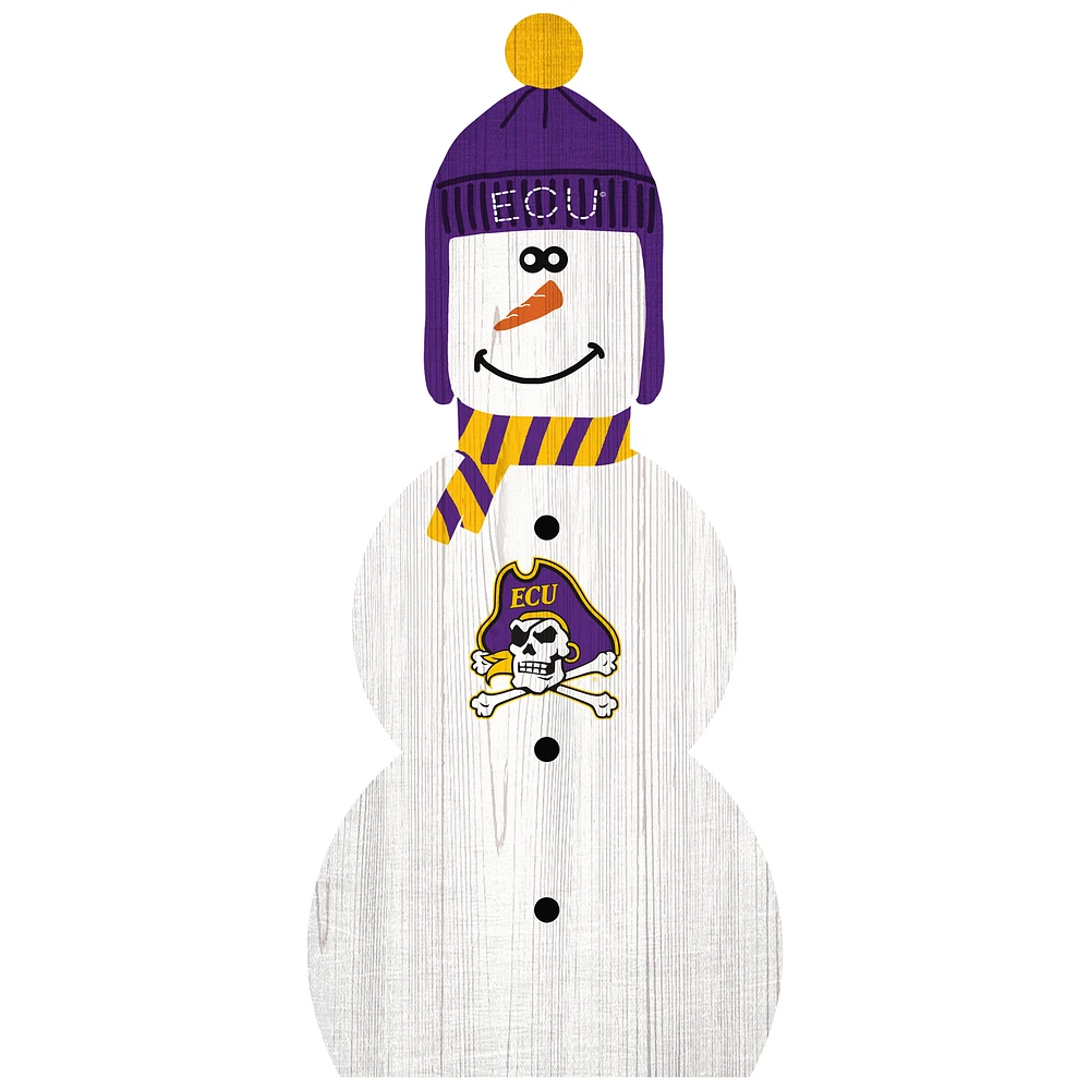 ECU Pirates 31'' Snowman Leaner