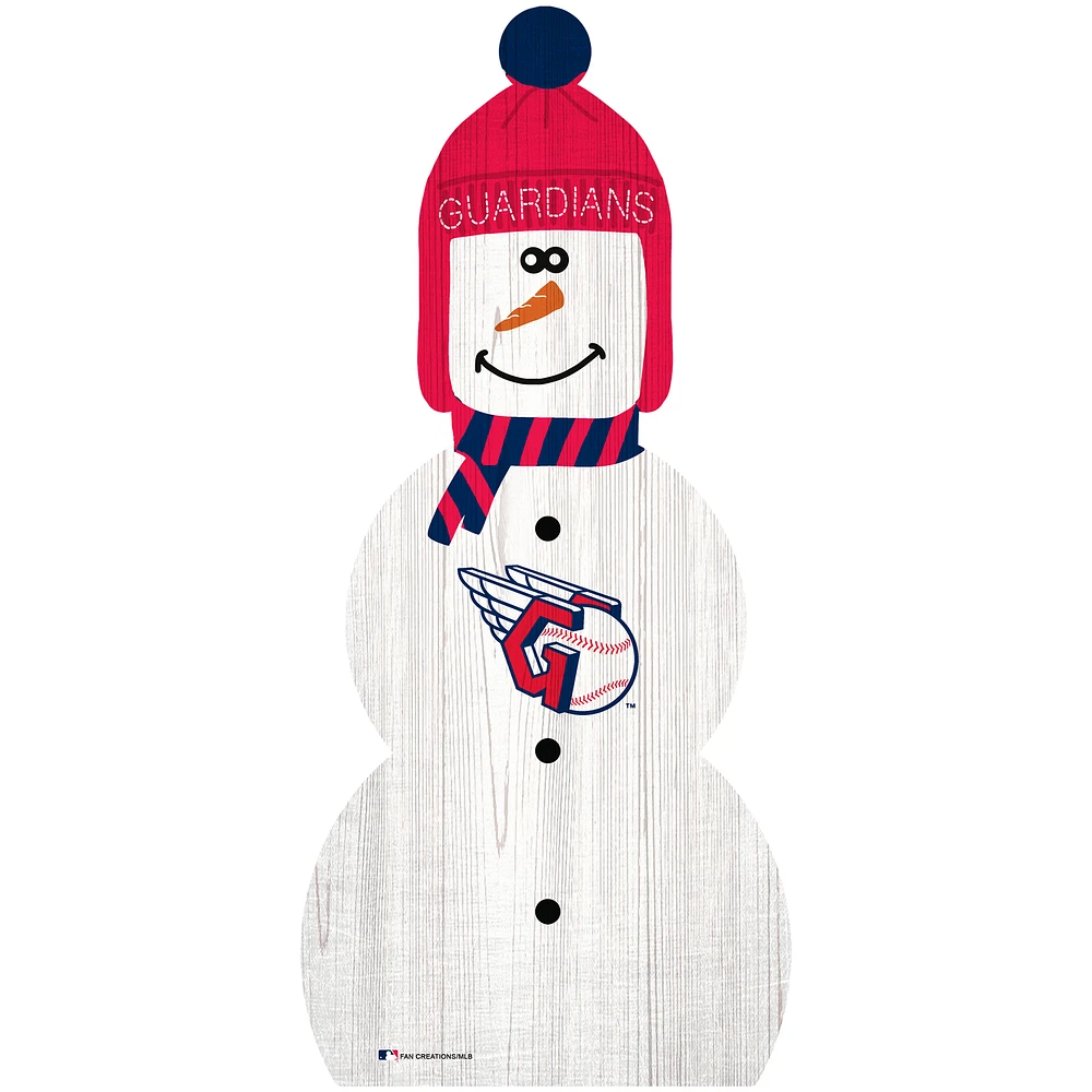 Cleveland Guardians 31'' Snowman Leaner