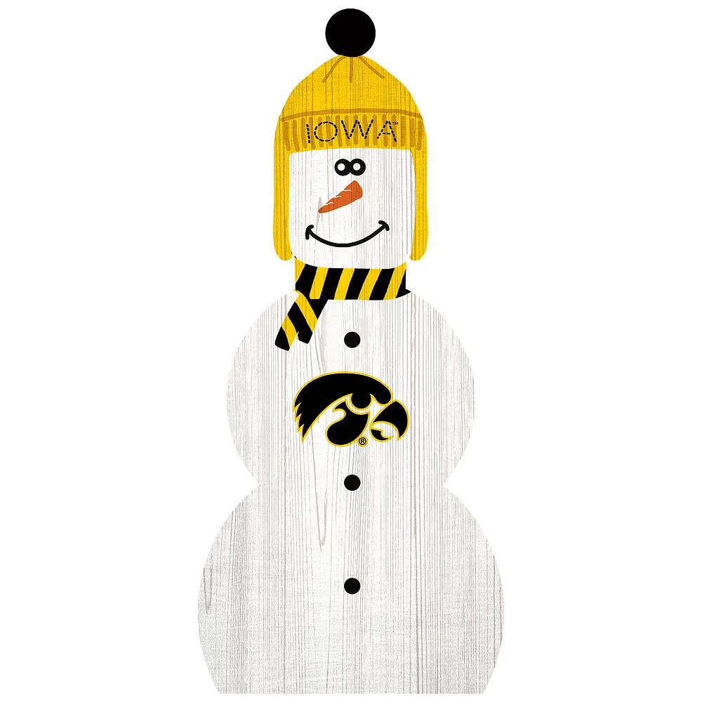 Iowa Hawkeyes 31'' Snowman Leaner