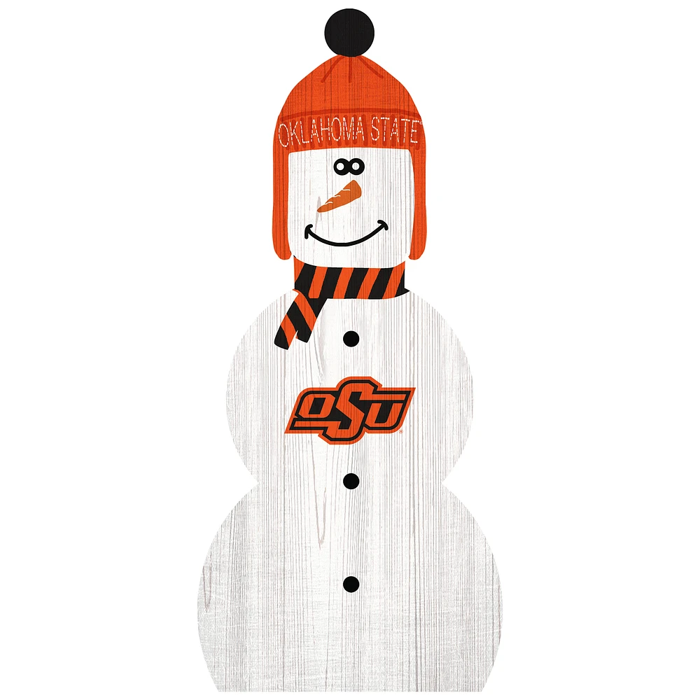 Oklahoma State Cowboys 31'' Snowman Leaner