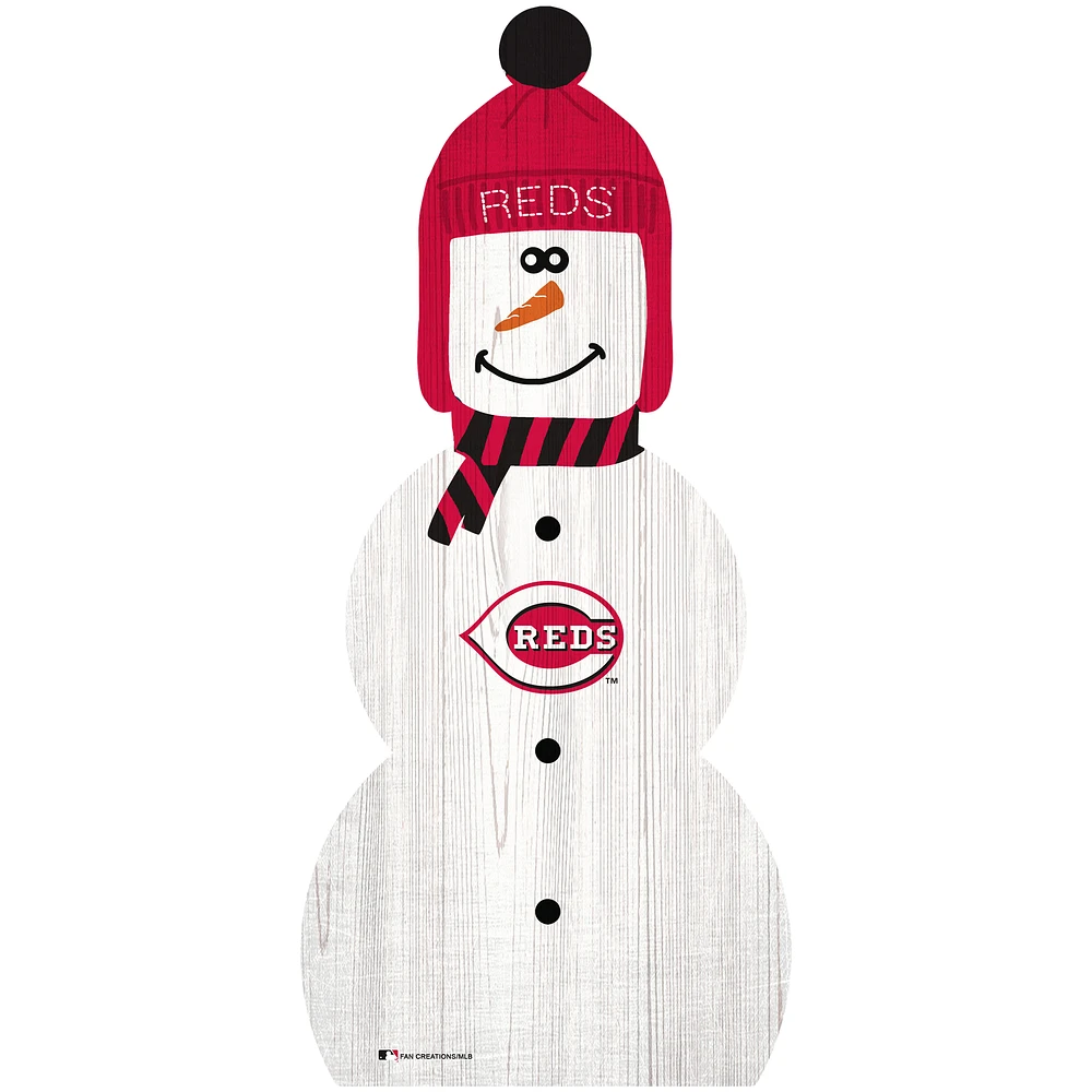 Cincinnati Reds 31'' Snowman Leaner