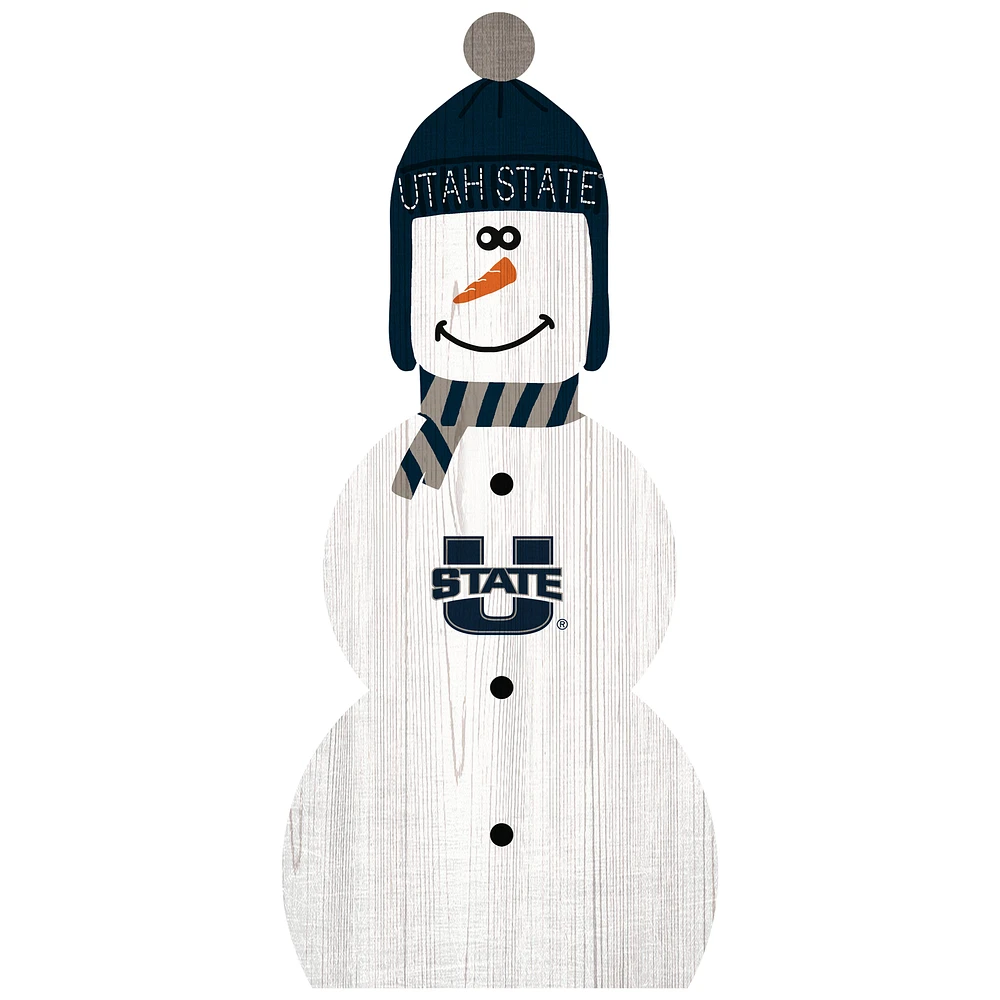 Utah State Aggies 31'' Snowman Leaner