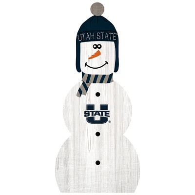 Utah State Aggies 31'' Snowman Leaner