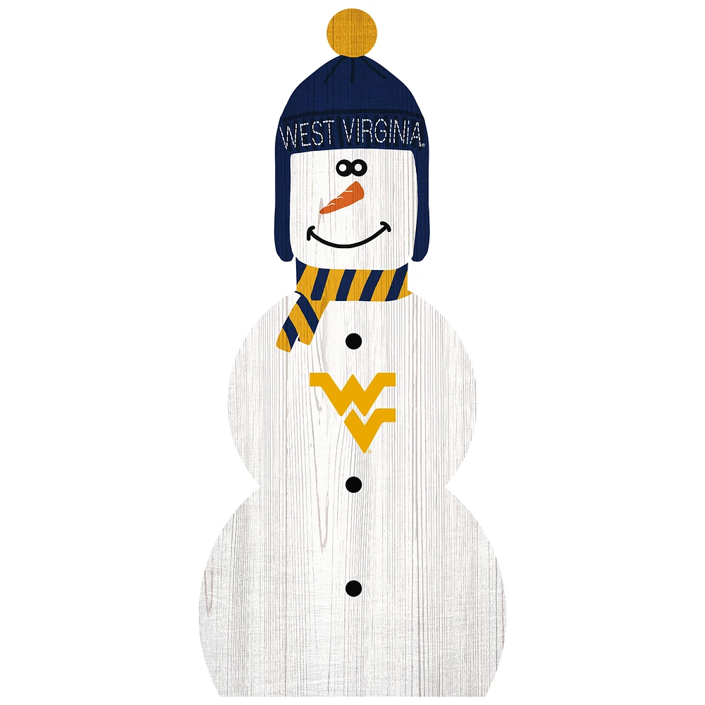 West Virginia Mountaineers 31'' Snowman Leaner