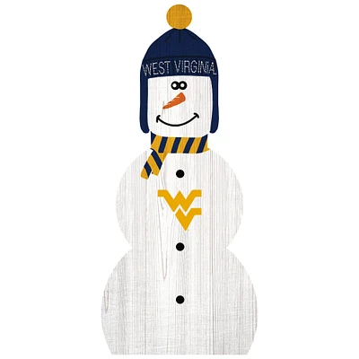 West Virginia Mountaineers 31'' Snowman Leaner