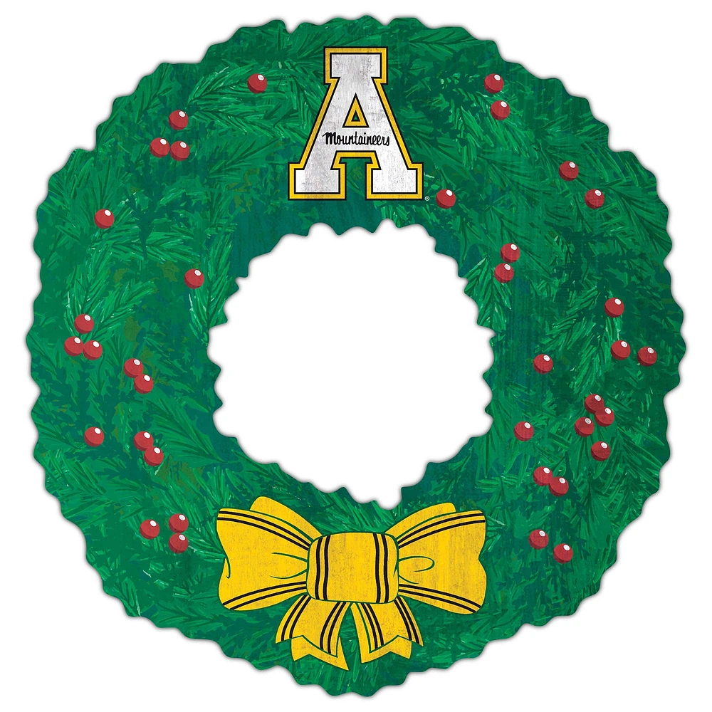 Appalachian State Mountaineers 16'' Team Wreath Sign