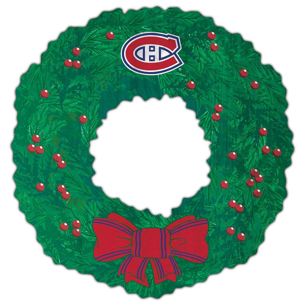 Montreal Canadiens 16'' Team Wreath Sign