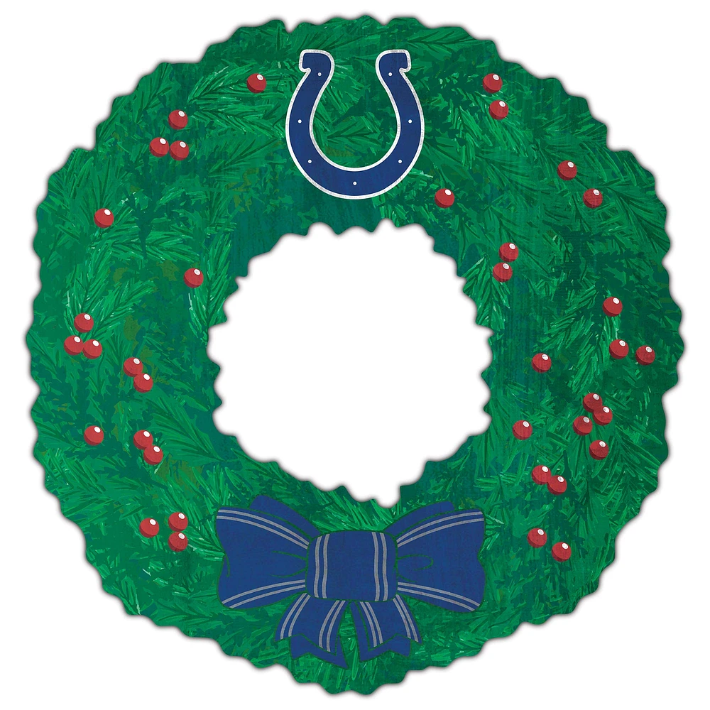 Indianapolis Colts 16'' Team Wreath Sign