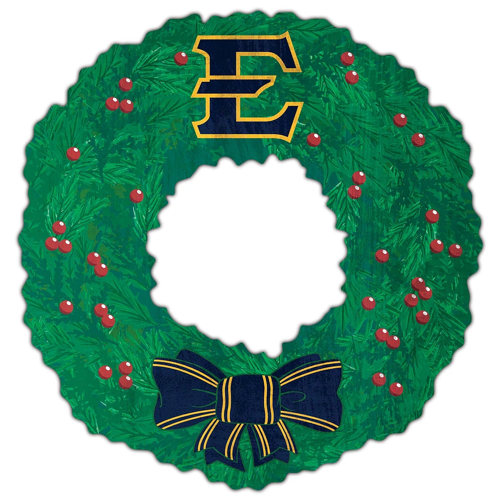 ETSU Buccaneers 16'' Team Wreath Sign