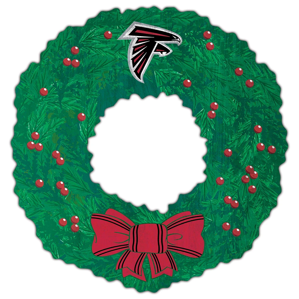 Atlanta Falcons 16'' Team Wreath Sign