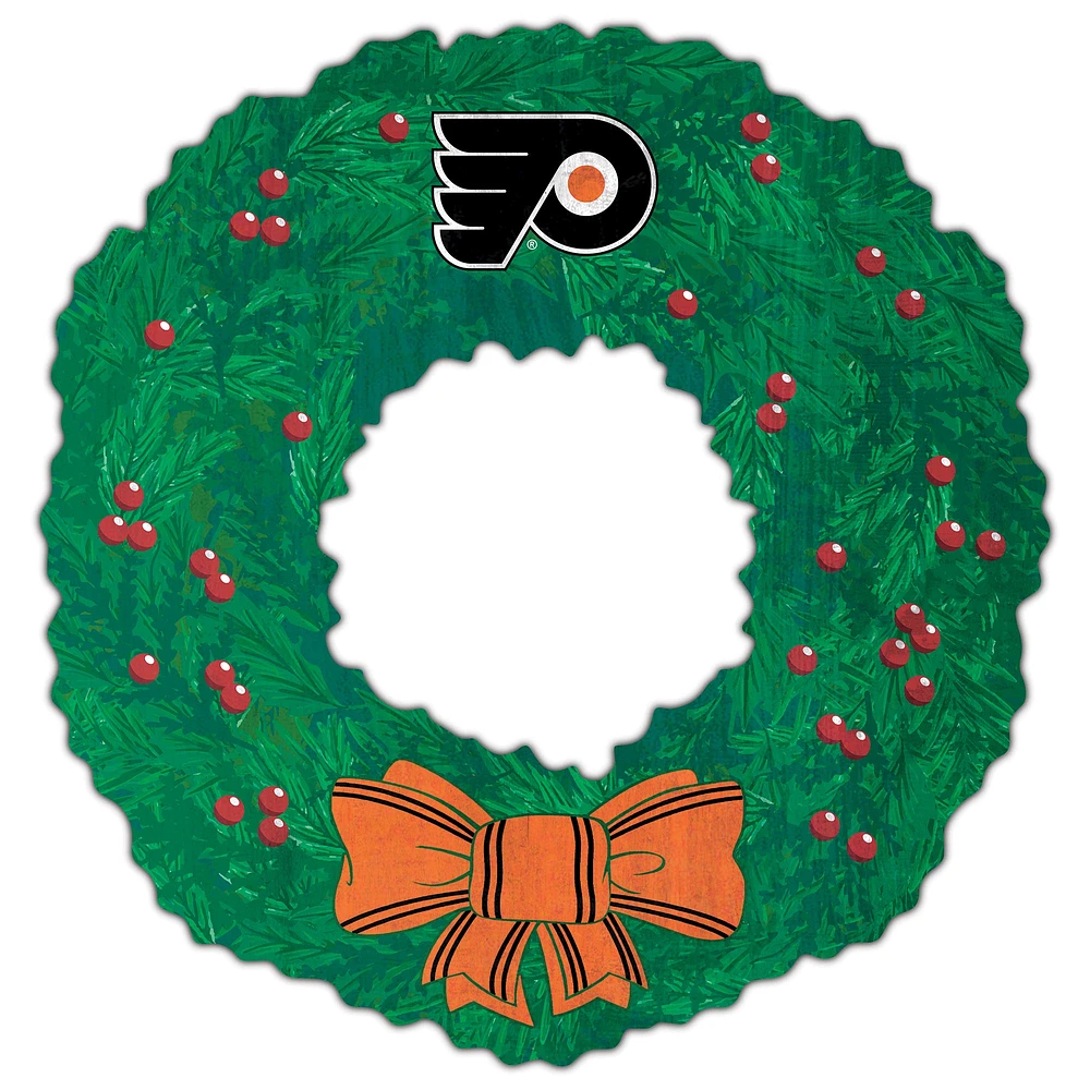 Philadelphia Flyers 16'' Team Wreath Sign