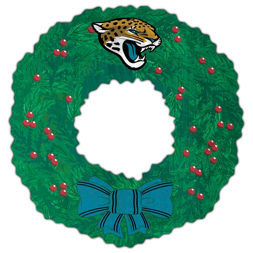 Jacksonville Jaguars 16'' Team Wreath Sign