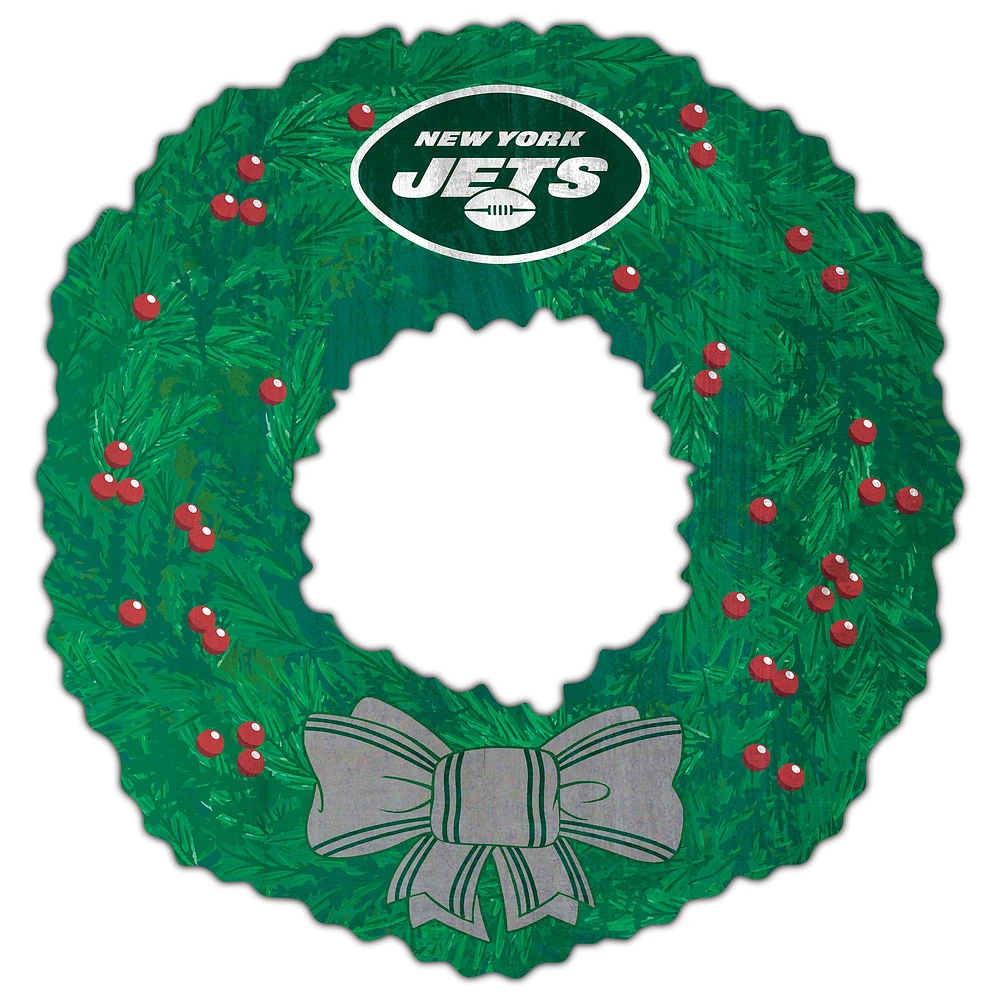 New York Jets 16'' Team Wreath Sign